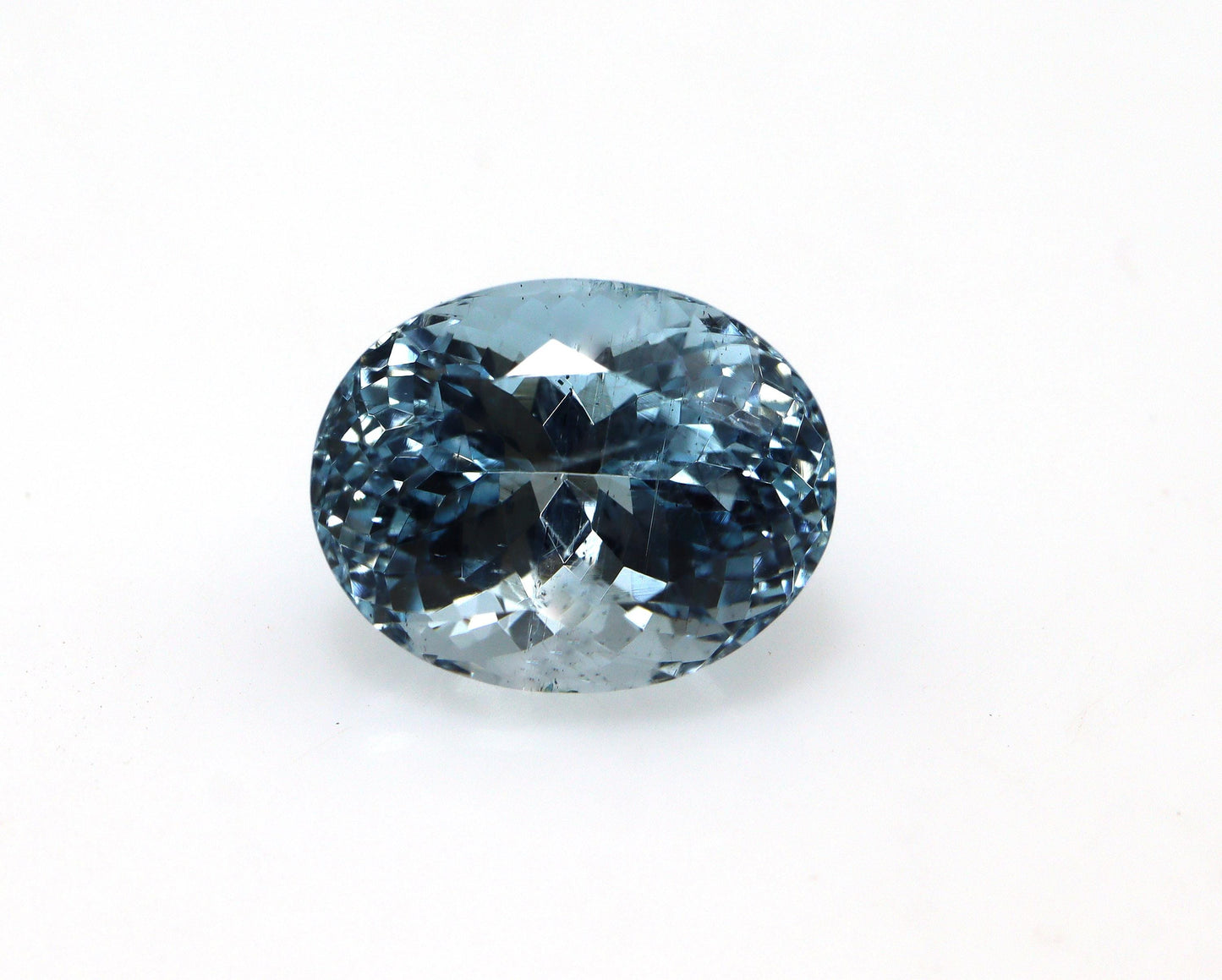 5.93 Ct Natural Aquamarine Oval Cut 12.2x9.7mm, Top Medium Blue Loose Gem for Ring, Necklace, March Birthstone, Oval Cut Ring For Gift