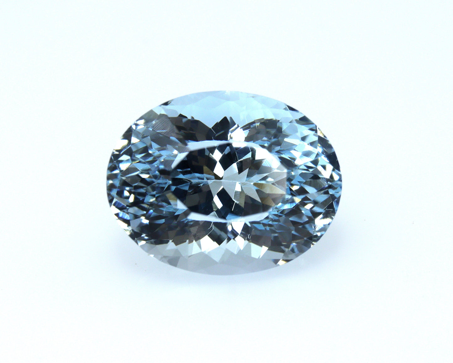 6.6 Ct Oval Cut Aquamarine | AAA+ Natural Blue Gem | Loupe Clean Stone for Fine Jewelry | Ring or Pendant | Certified | 13.3x10.4 mm