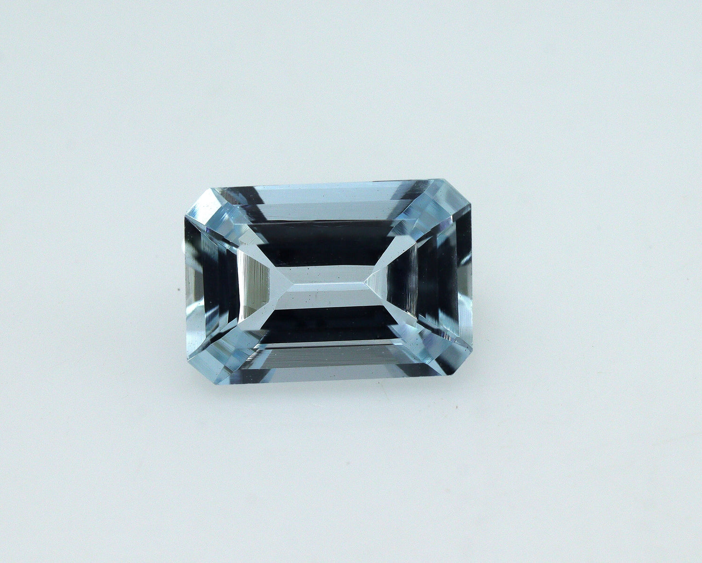 7.8x5.3 mm Emerald Cut Aquamarine Gemstone | 1.1 Ct Natural Light Blue Aquamarine | Eye Clean No Heat March Birthstone for Ring or Pendant