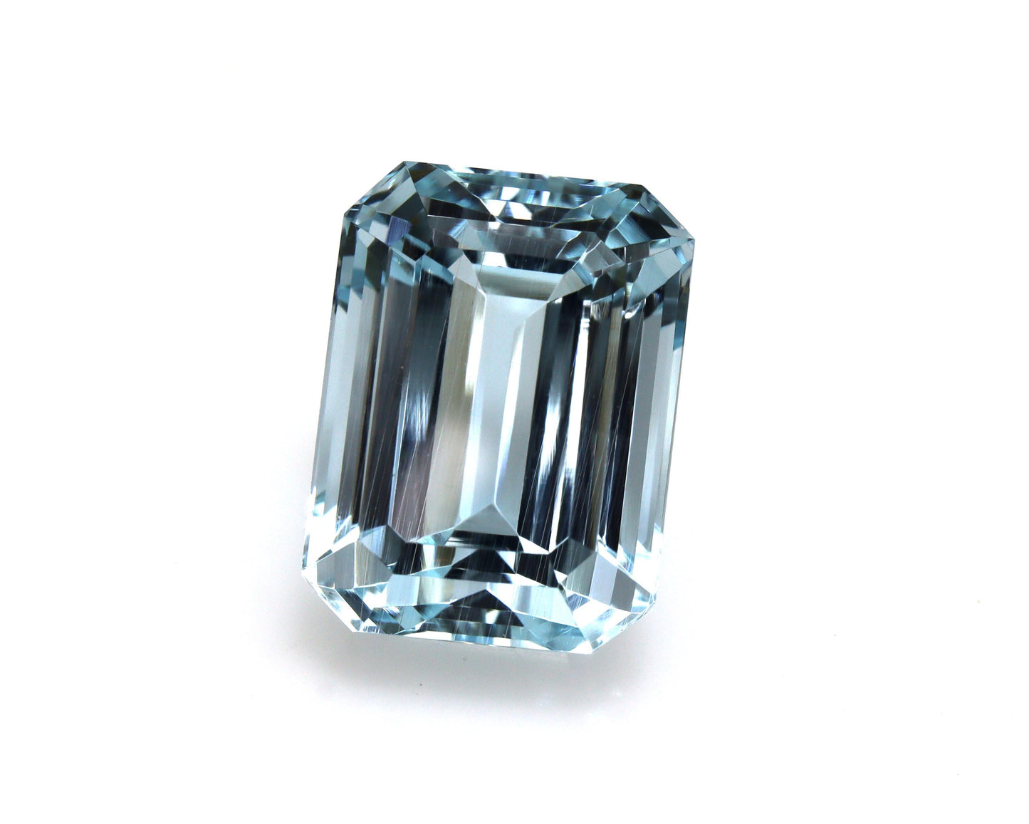 11.5Ct Emerald Cut Aquamarine Loose Gemstone, 14.6x10.9 mm AAA Aquamarine for Pendant or Ring, Emerald Cut Aquamarine, Custom Made Ring