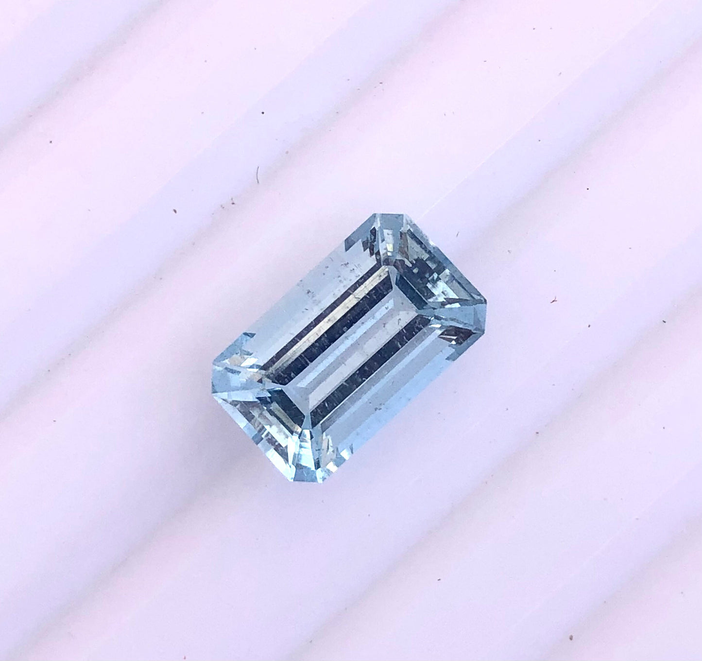 2.9 Ct Natural Aquamarine Emerald Cut • 11x7 mm Medium Blue Aquamarine • VVS Clean Gem for Ring or Pendant • Sea Blue March Birthstone
