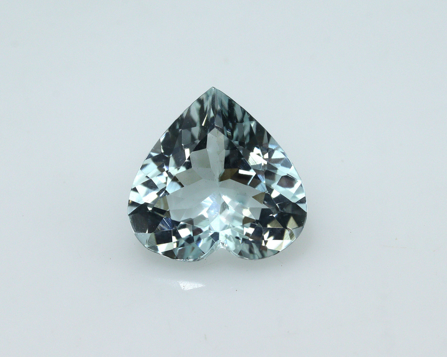 3.5 Ct Greenish Blue Aquamarine Heart | 11.3mm Eye Clean Gemstone | Natural Unheated Aquamarine for Ring or Pendant | AAA Pendant Gemstone
