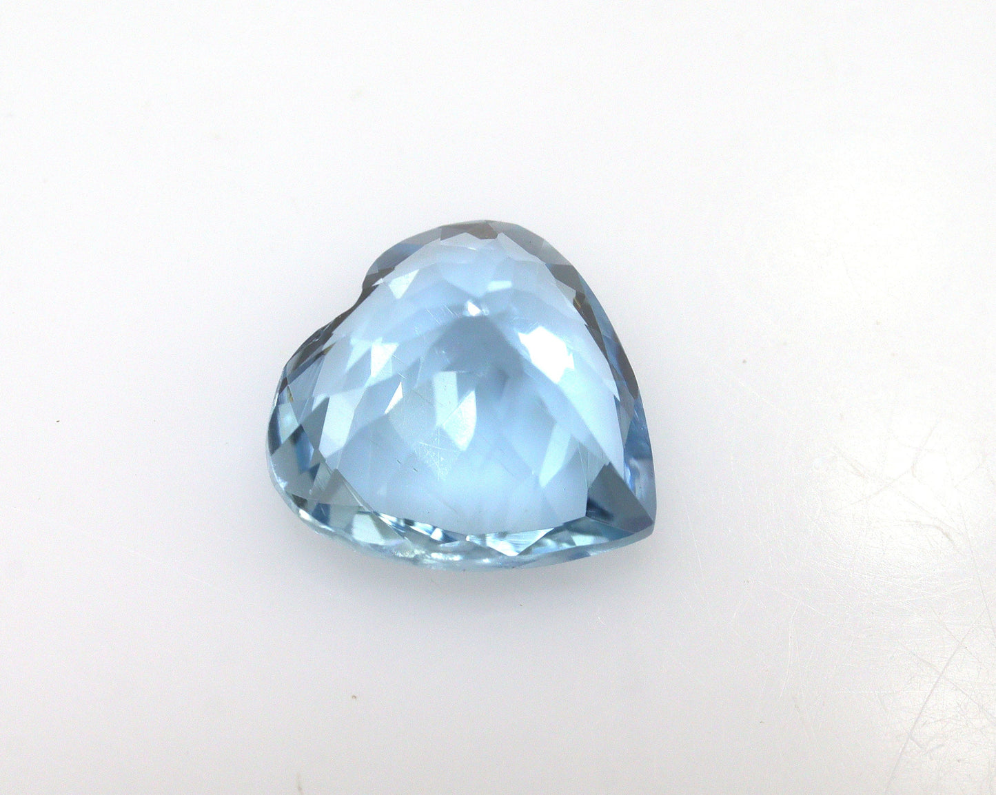 AAA+ Dark Blue Aquamarine Heart – 1.78 Ct Natural Faceted Heart-Cut Aquamarine | 8.3×8 mm Finest Quality Unheated Aquamarine | Loupe Clean