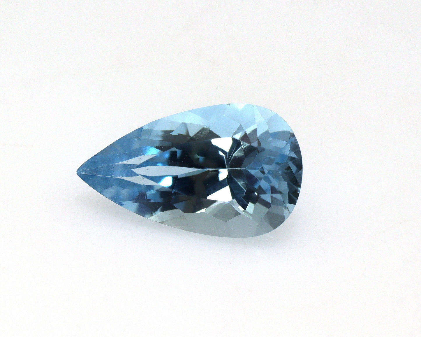 TOP Blue! 1.8 Ct Natural Dark Aquamarine Pear Cut – Deep Blue AAA | 11×6.6 mm Loupe Clean | Unheated & Untreated | Engagement Ring Stone