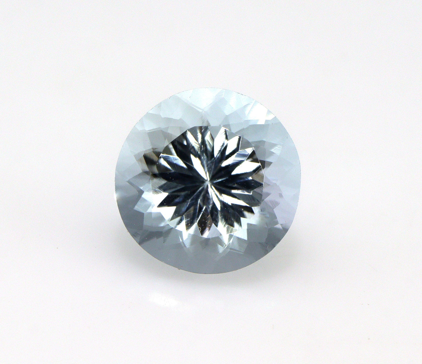 3.5 Ct Natural AAA Aquamarine Round 10 mm, Loose Aquamarine Gemstone, Light Blue March Birthstone, Unheated Aquamarine