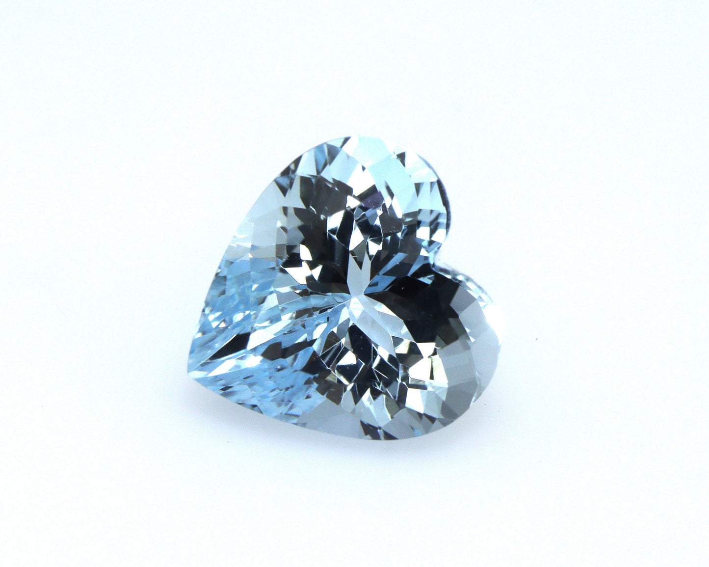 5.9 Ct AAA+ Natural Aquamarine Heart Cut | Blue, Eye Clean, Unheated Gemstone for Ring or Pendant