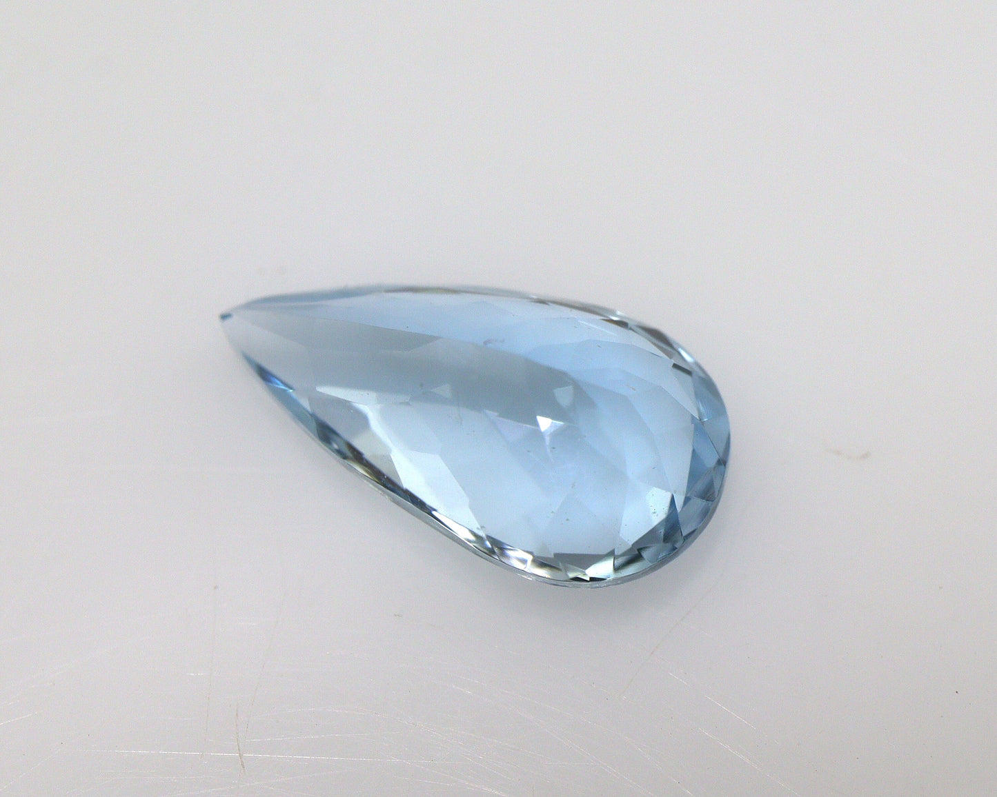 Top Blue! Aquamarine Pear Cut 10.8x5.9 mm, 1.5 Cts Unheated Natural Gemstone, Dark Blue March Birthstone, Loose Aquamarine