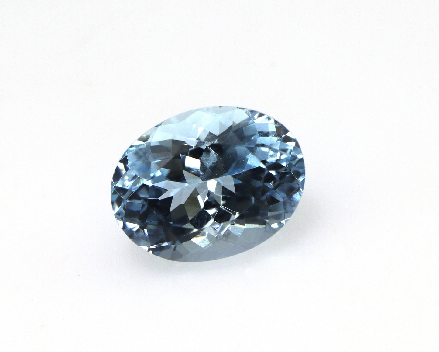 2.26 Ct Oval Cut Aquamarine Gemstone | Deep Blue AAA+ Natural Aquamarine | Unheated March Birthstone | Faceted Aquamarine for Jewelry