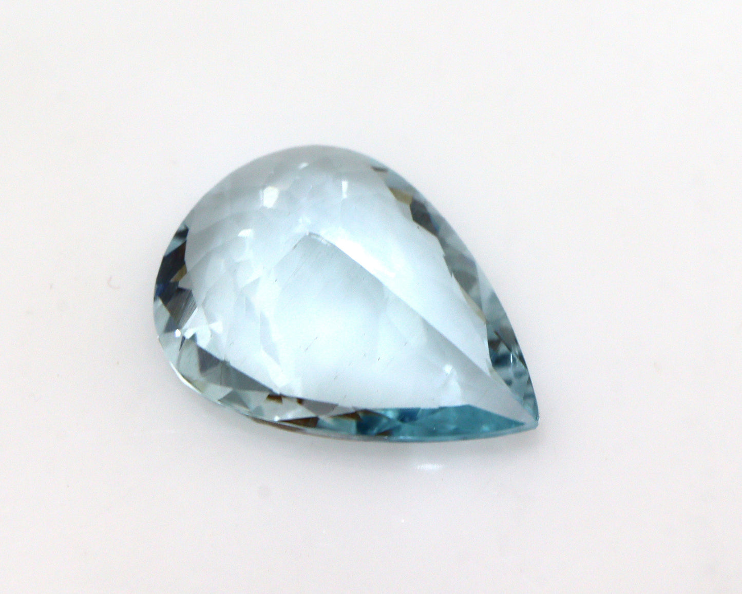 4.2 Ct Natural Aquamarine Pear Cut – 14×10.4 mm | Excellent Cut Grade | Medium Blue Loose Stone for Necklace & Engagement Ring