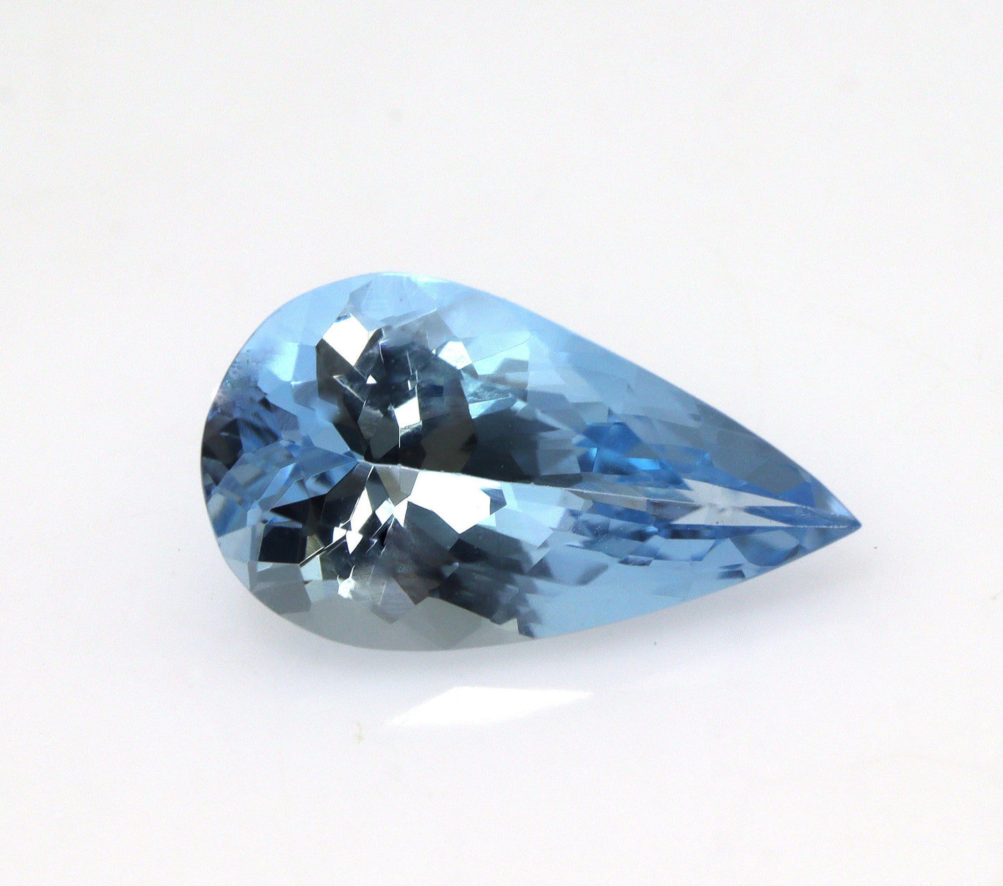 2.28 Ct Top Blue Aquamarine Pear Cut | AAA+ Loupe Clean Natural Gem | Unheated Untreated | Loose Aquamarine for Engagement Ring, Santa Maria