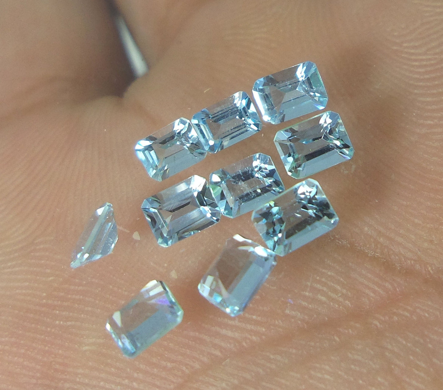 5x3 mm AAA Natural Aquamarine Emerald Cut, Calibrated Aquamarine, HIGH QUALITY Aquamarine Octagon, Loose Aquamarine, Tiny Emerald Cuts
