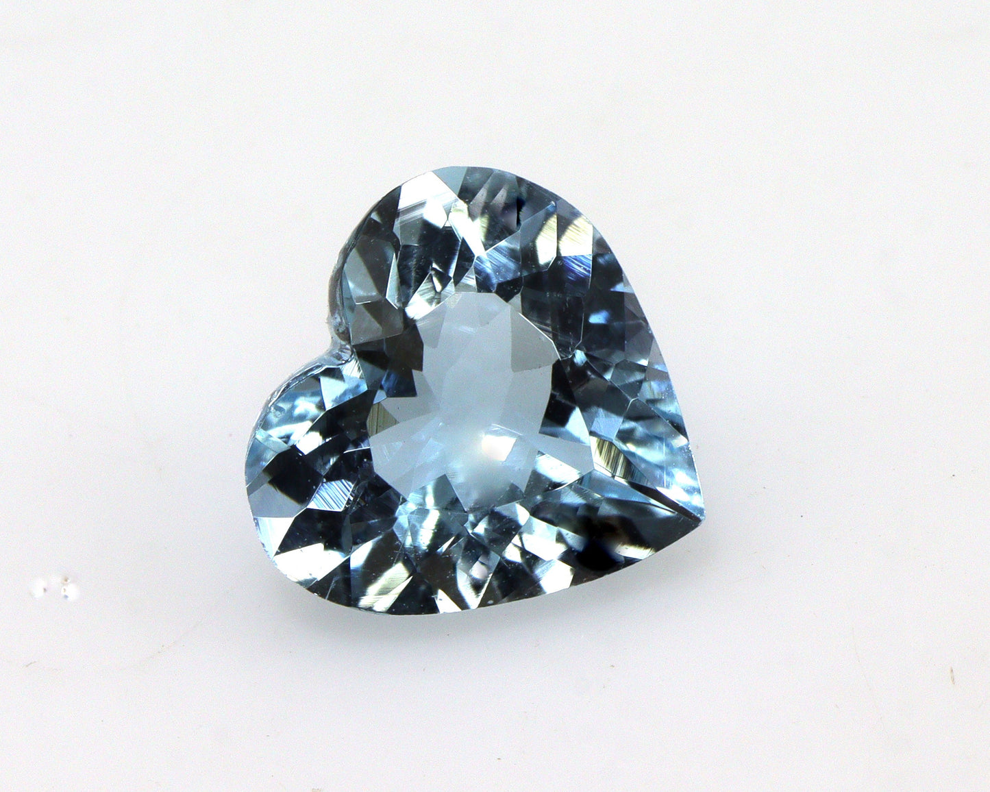 AAA+ Aquamarine Heart Gemstone • 10.3mm 2.8ct Top Medium Blue • Loose Heart Cut for Engagement Ring or Necklace • Unheated Gemstone