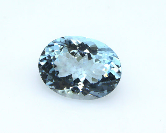 12x9 mm AAA Natural Aquamarine Oval Cut, 3.6 cts Top Blue Aquamarine Engagement Ring, Wedding Ring, Oval Pendant, Saturated Blue Aquamarine
