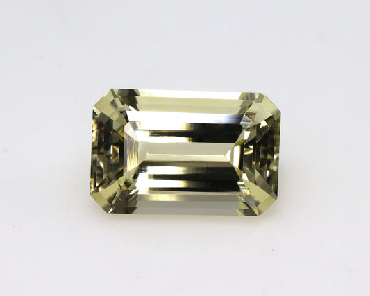 6.5 Ct Heliodor Emerald Cut – AAA Natural Golden Beryl Gemstone, Step Cut Yellow Beryl, Lustrous Yellow Stone for Ring or Pendant