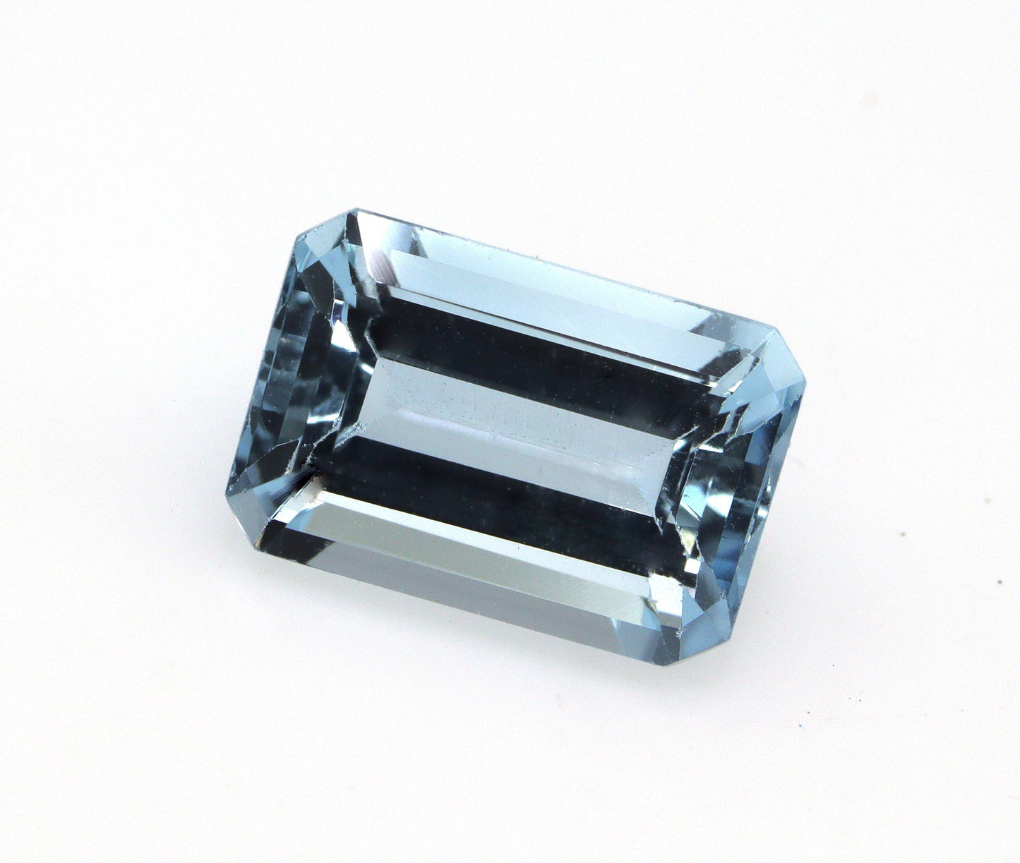 2.6 Ct AAA Natural Aquamarine Emerald Cut 10.1×6.8 mm | Fine Blue Eye Clean Gemstone | March Birthstone