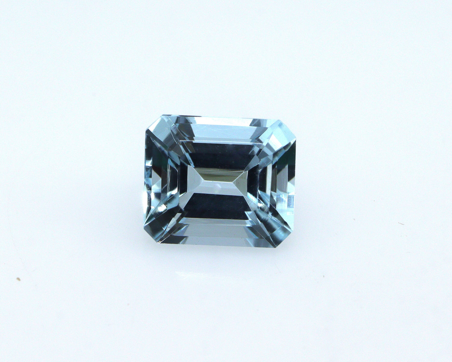 1.15 Ct Natural Aquamarine Emerald Cut, 6.6x5.7 mm Medium Blue Gemstone, AAA Eye Clean Aquamarine for Engagement Ring, March Birthstone