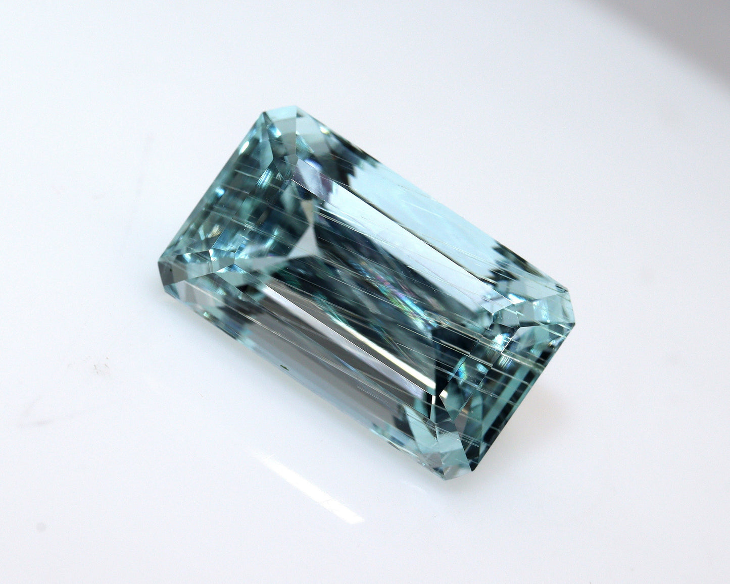 12 Ct Natural Aquamarine Emerald Cut, 16.9x10 mm Light Blue Gemstone, Statement Ring Gem, Loose March Birthstone, Custom Jewelry Stone
