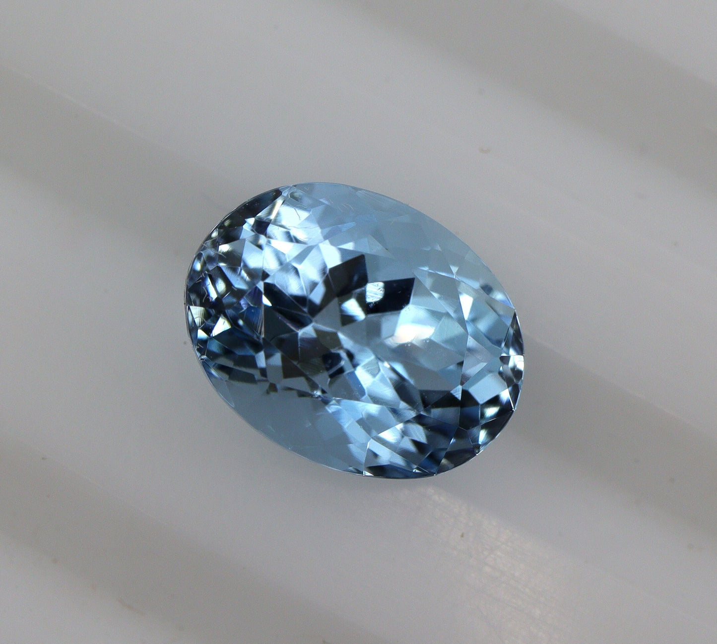 2 Ct Natural Aquamarine Oval Cut Gemstone | Deep Blue Aquamarine | March Birthstone | Micro Faceted Oval for Ring or Necklace Jewelry