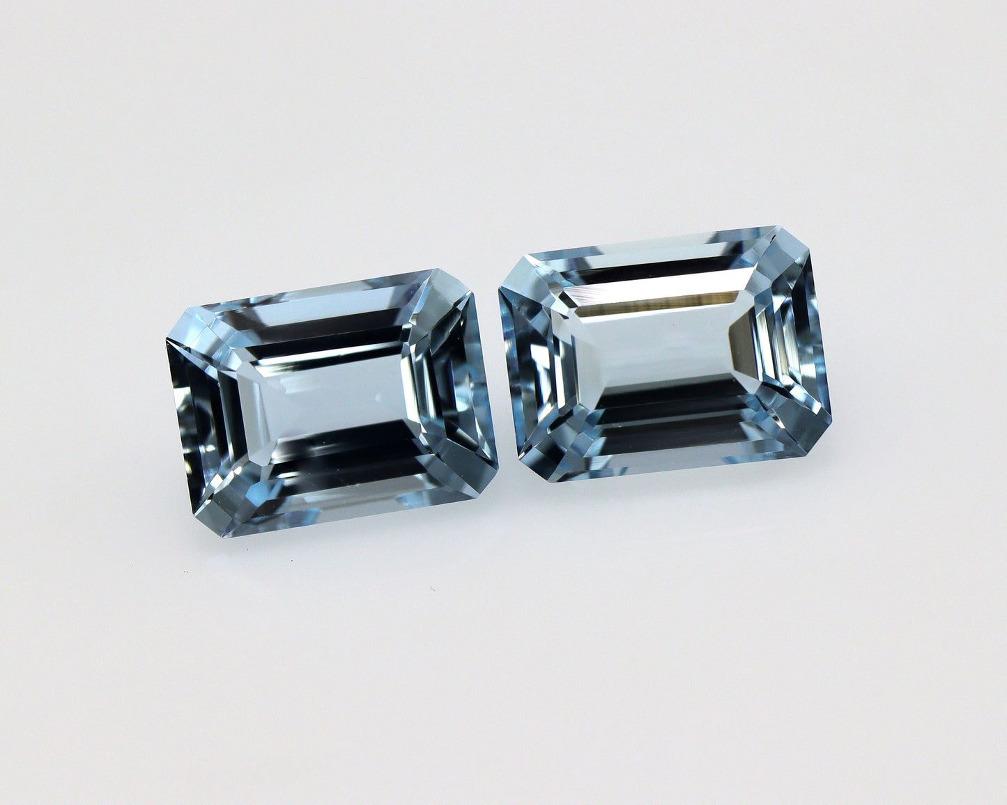 8x6 mm Aquamarine Gemstones – Emerald Cut, 1.6ct Natural March Birthstone, Medium Blue, Eye Clean, Custom order Aquamarine, Calibrated Stone