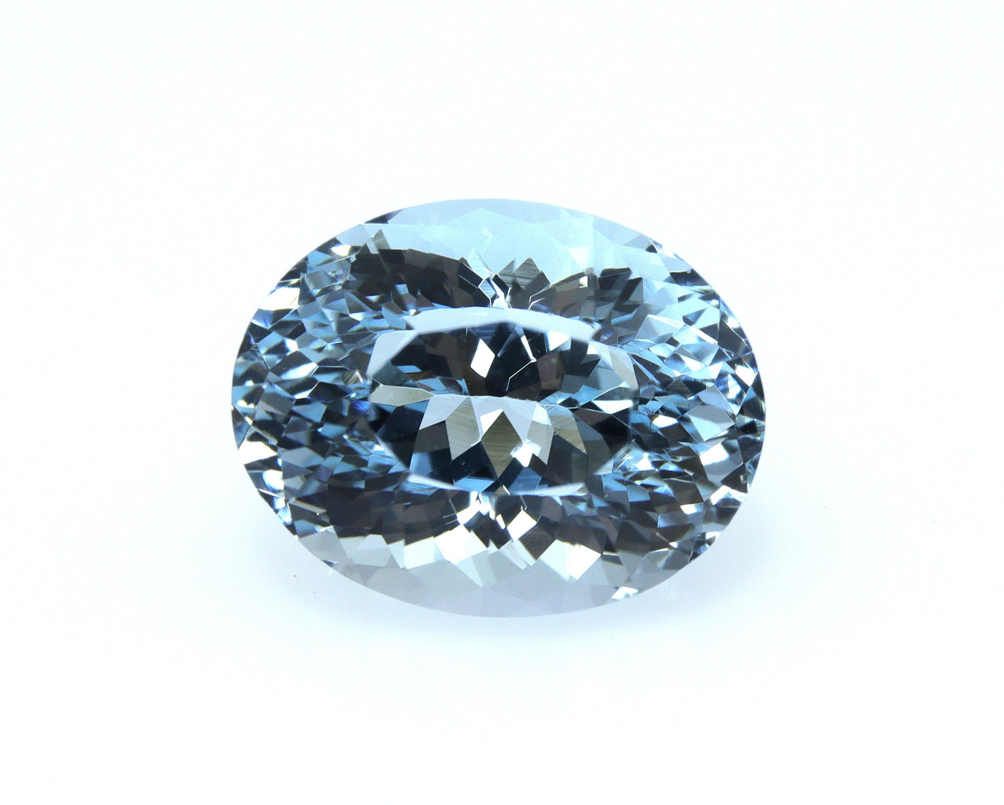 6.6 Ct Oval Cut Aquamarine | AAA+ Natural Blue Gem | Loupe Clean Stone for Fine Jewelry | Ring or Pendant | Certified | 13.3x10.4 mm