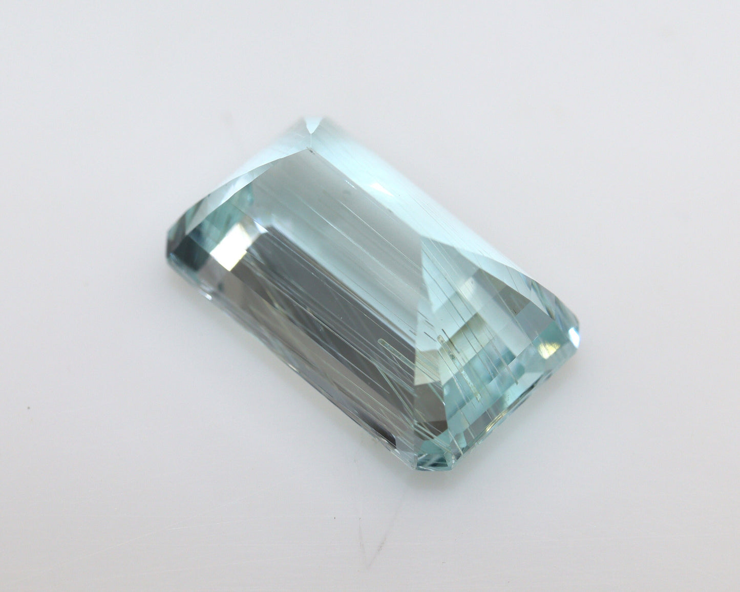 12 Ct Natural Aquamarine Emerald Cut, 16.9x10 mm Light Blue Gemstone, Statement Ring Gem, Loose March Birthstone, Custom Jewelry Stone