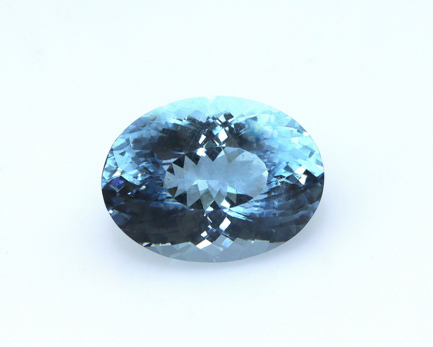 10.7 Ct Dark Blue Aquamarine Oval, 16.8x12.5mm Eye Clean VVS Gem, Rare Color for Ring or Pendant, Natural & Unheated, Big Aquamarine