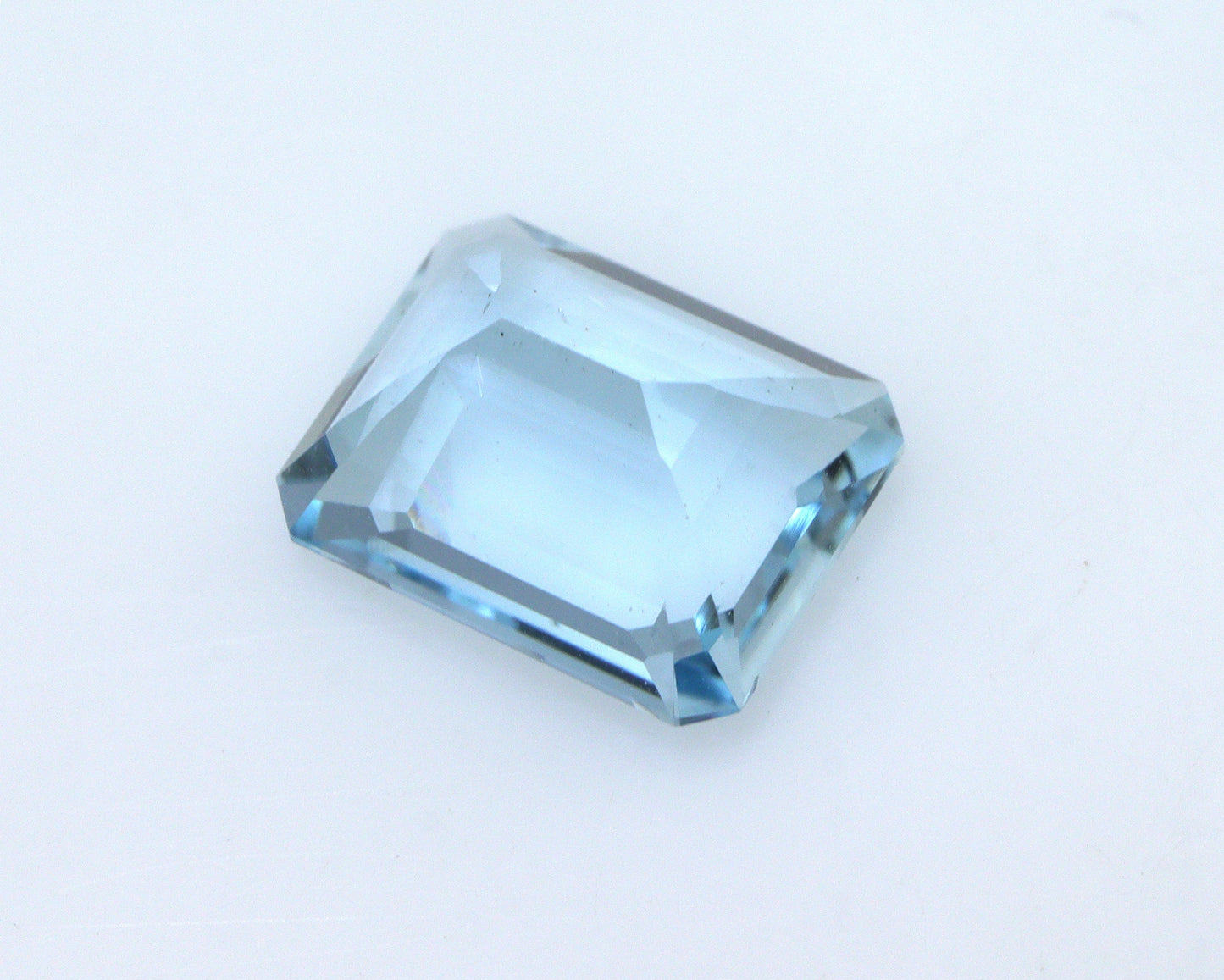 3.8 Ct AAA Aquamarine Emerald Cut 13.6x6.5 mm | Natural Medium Blue Gemstone for Custom Ring, Pendant
