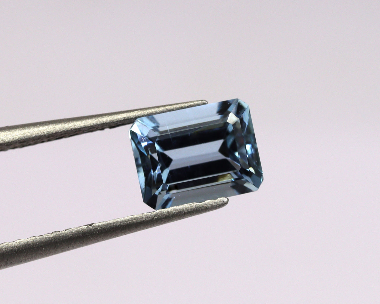 1.18 Ct Dark Blue Aquamarine Emerald Cut • AAA Natural Aquamarine • Eye-Clean 7x5 mm Octagon Gemstone • Deep Blue Aquamarine for Ring