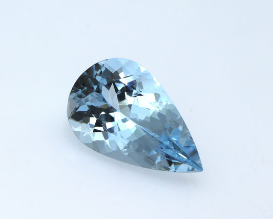 FINEST BLUE! 2.8 Ct AAA Natural Aquamarine Pear Shape | Loose Gemstone for Ring & Pendant | Excellent Luster | Eye Clean | Anniversary Gifts