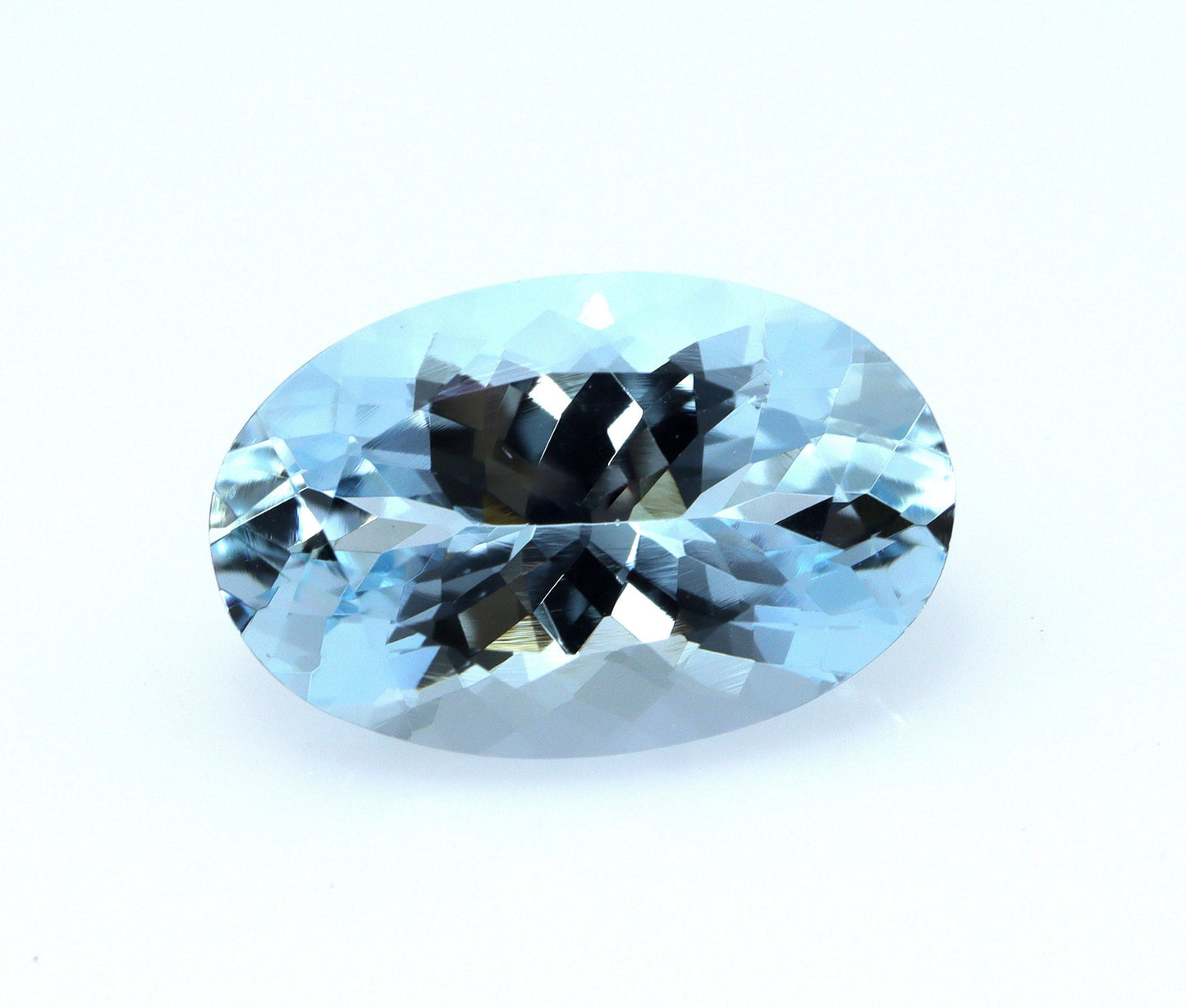 5.8 Ct Natural Aquamarine Oval Cut, 15.2x9.9 mm Top Blue Loupe Clean Gem, Big Aquamarine for Ring or Pendant, From Factory