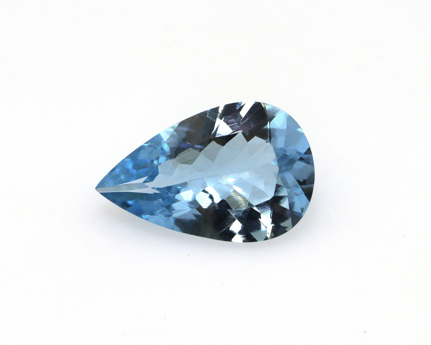 2.25 Ct Santa Maria Aquamarine Pear | Dark Blue Natural Gem | Loupe Clean Unheated | Pear Cut Ring Stone | AAA+, Top Notch Quality,
