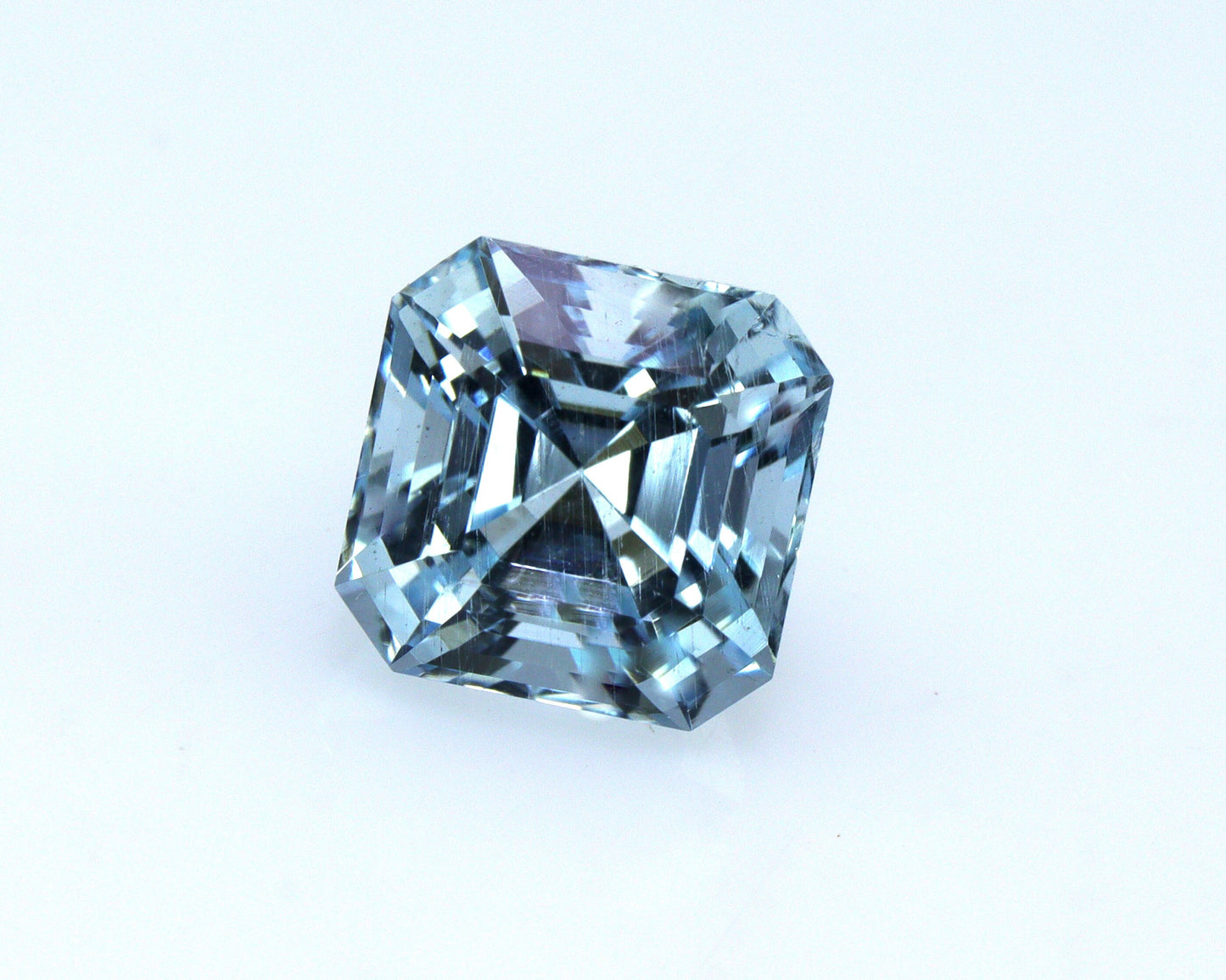 2 Ct Natural Aquamarine Asscher Cut, 7mm Square Blue Gemstone, Loose Aquamarine for Ring, Pendant, March Birthstone, Square Blue Gem
