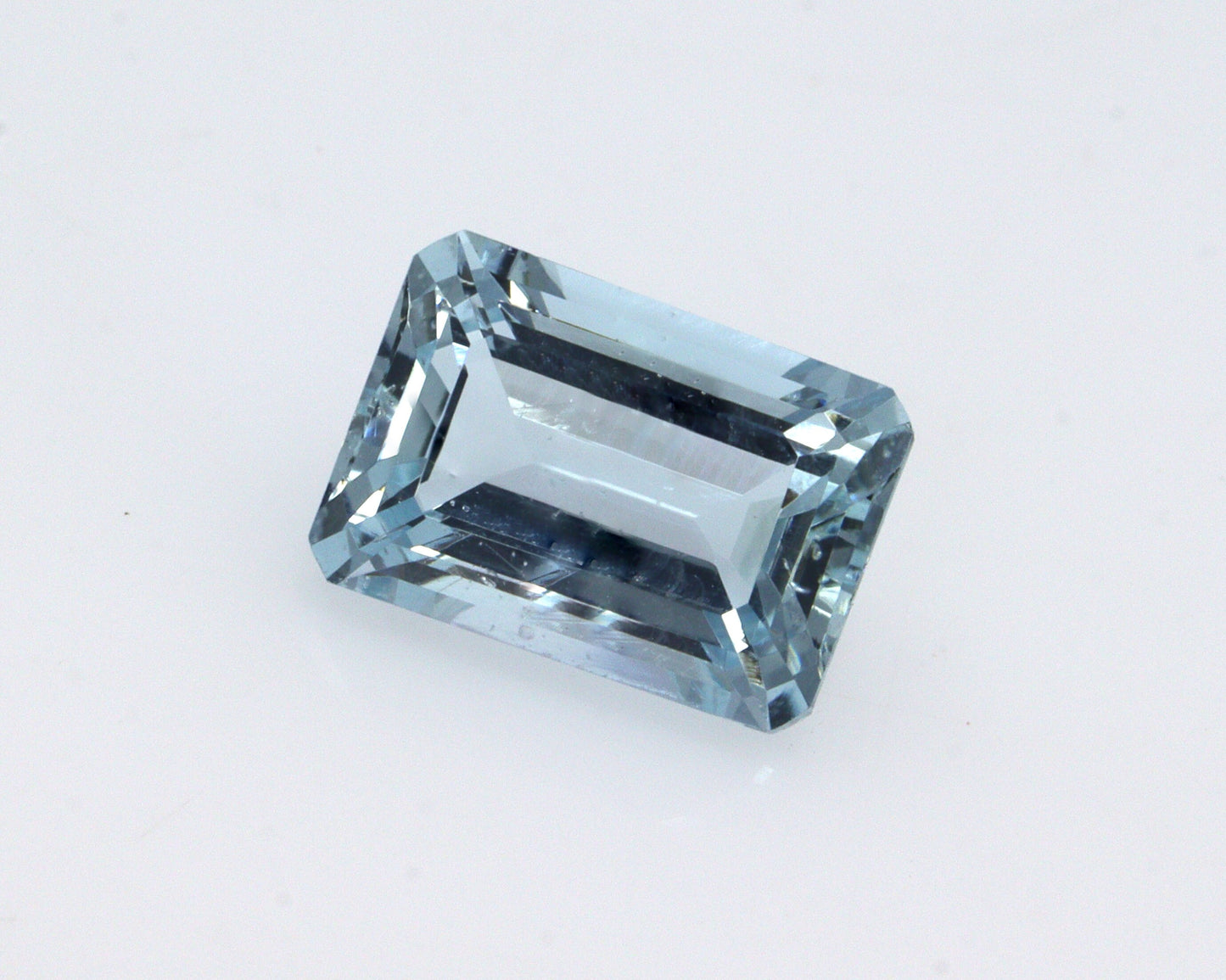1.5 Cts Natural Aquamarine Emerald Cut 8x5.6 mm Aquamarine Octagon, Emerald Cut Ring, Excellent Cut Grade Aquamarine Gemstone, Good for Ring