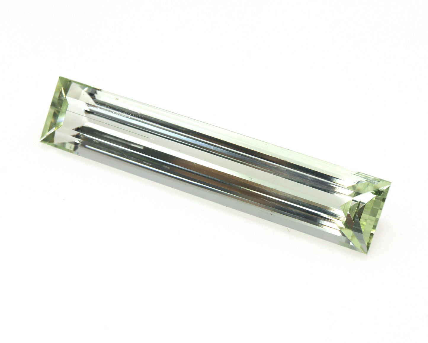 DAZZLING! Yellow Aquamarine Long 31x6.3 mm, AAA+ Natural Heliodor Extra Long Baguette, BIG Thin Elongated Baguette Necklace, 9.2 Ct Skinny