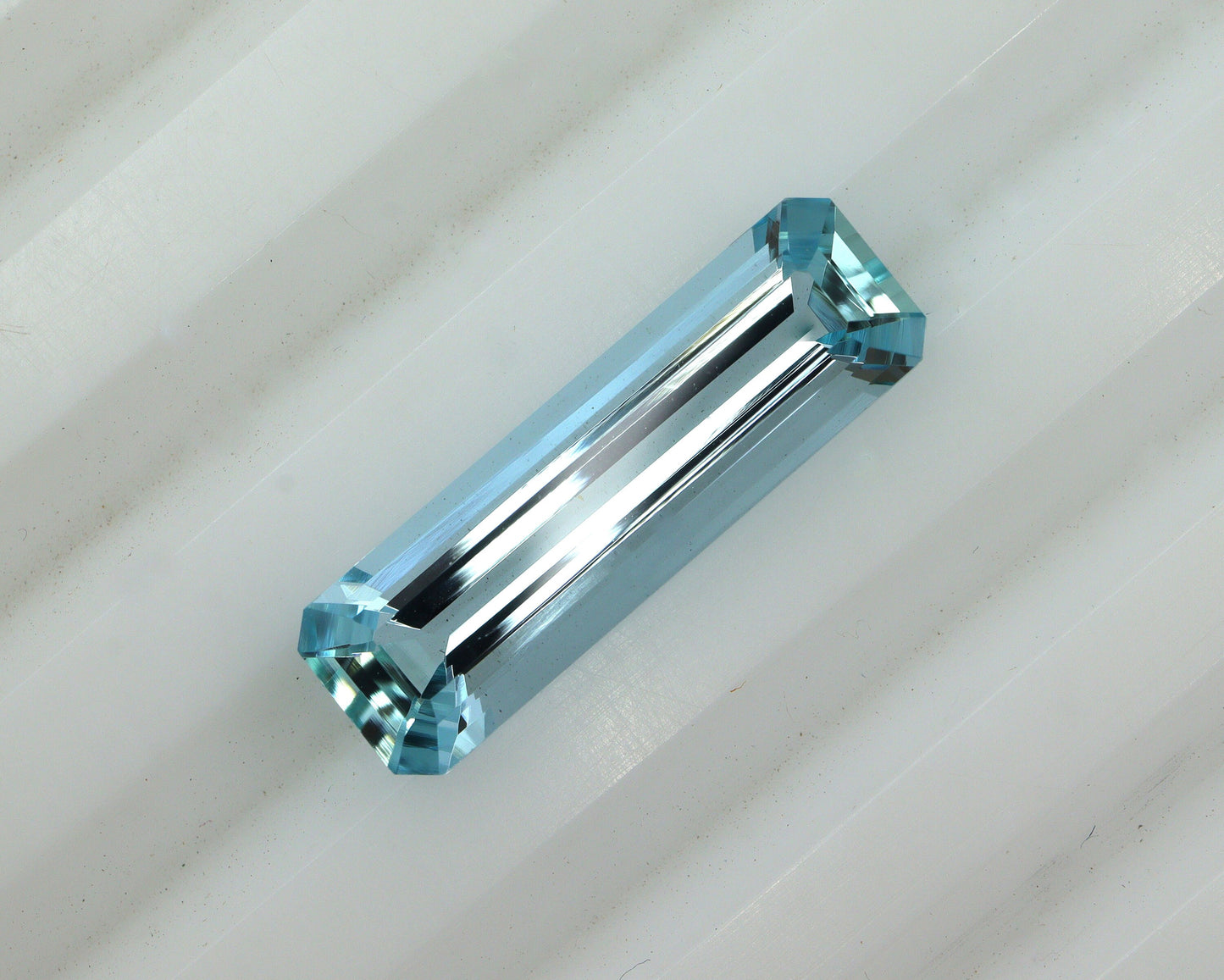 SUPER FINE! 3.2 Ct Natural Aquamarine Long Baguette, Elongated Skinny Baguette Cut, High Grade Blue Aquamarine, March Birthstone Gem