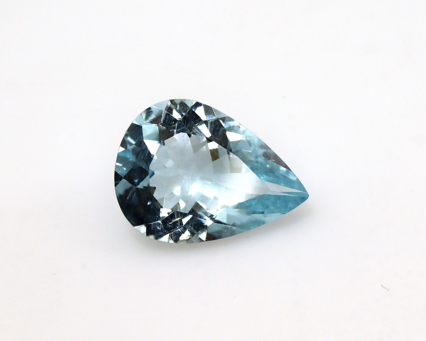 4.2 Ct Natural Aquamarine Pear Cut – 14×10.4 mm | Excellent Cut Grade | Medium Blue Loose Stone for Necklace & Engagement Ring