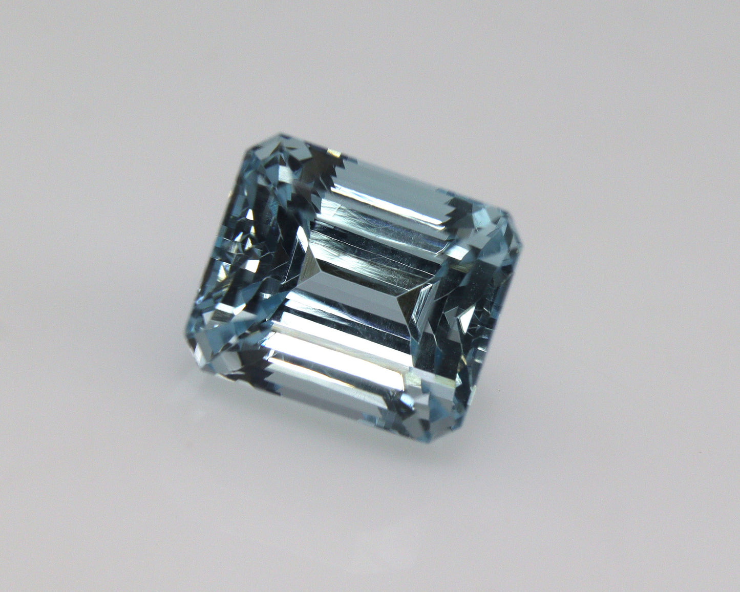 5.9 Ct Emerald Cut Aquamarine | 10.1x8.6 mm Natural Blue Gemstone | Eye Clean Aquamarine for Pendant, Ring, or Statement Necklace