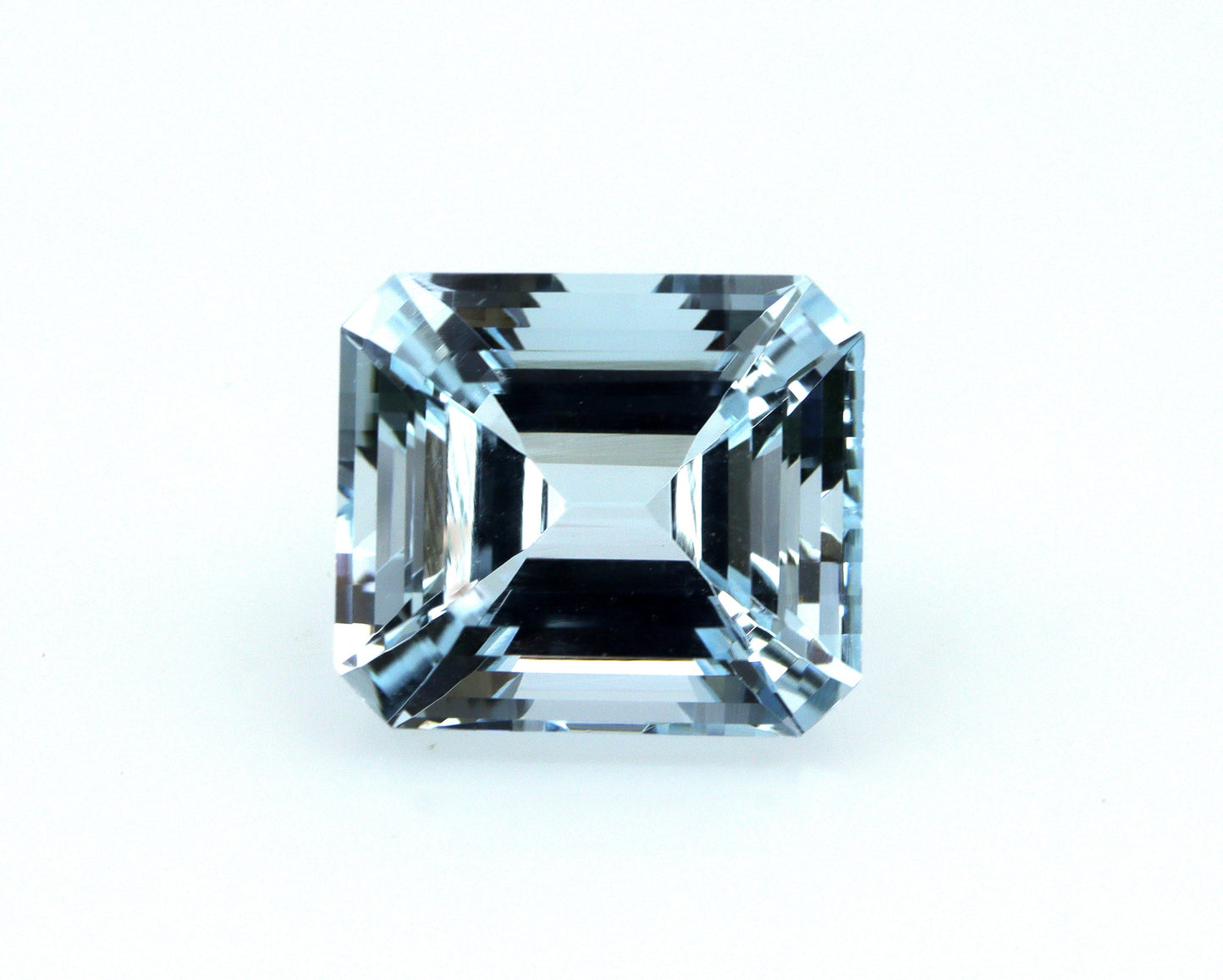 8.4 Ct Aquamarine Emerald Cut, 12.8x11.2mm Eye Clean Octagon Gem, Natural Blue Aquamarine for Ring, AAA Quality, Squarish Emerald Cut
