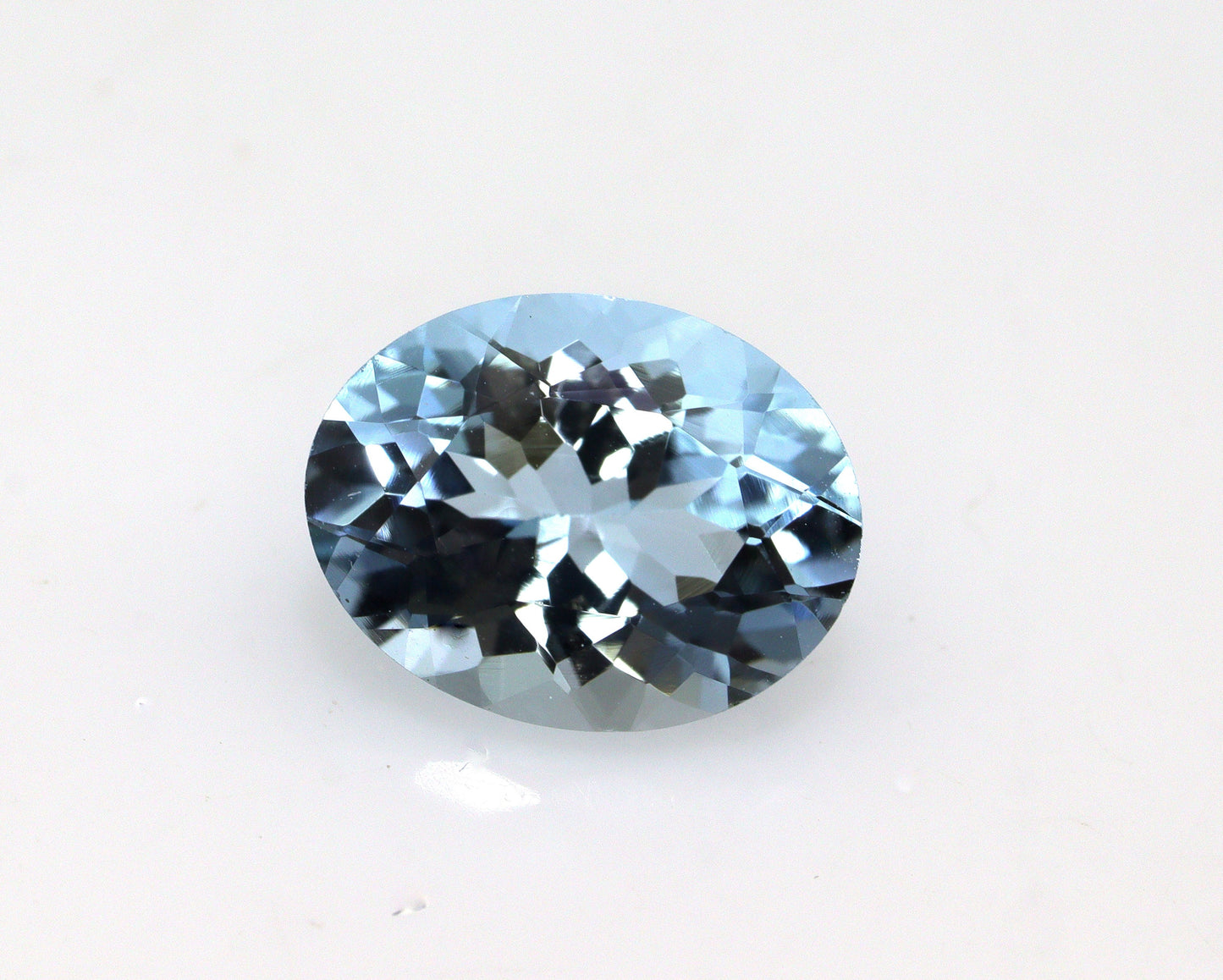 1.7 Ct Fine Blue Aquamarine Oval, 9x7mm Eye Clean Faceted Gem, For Ring or Necklace, Natural & Lustrous, Oval Cut Gemstone , Oval Ring