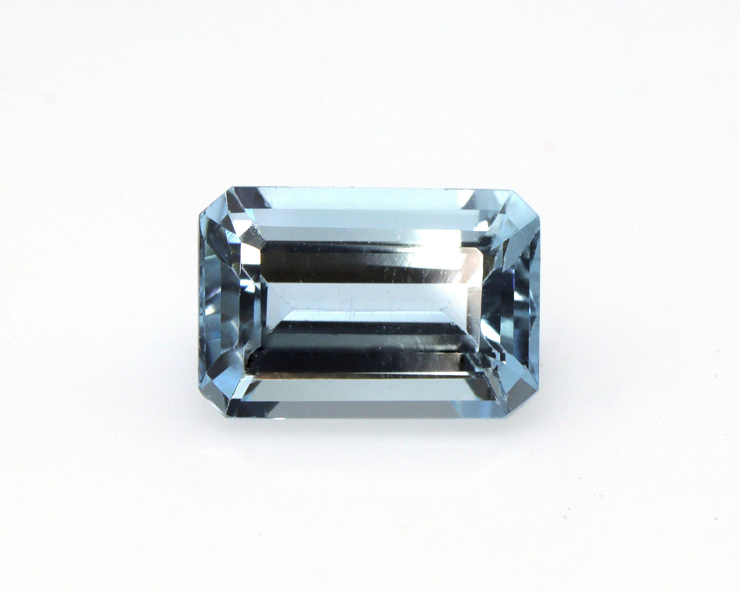 2.6 Ct AAA Natural Aquamarine Emerald Cut 10.1×6.8 mm | Fine Blue Eye Clean Gemstone | March Birthstone