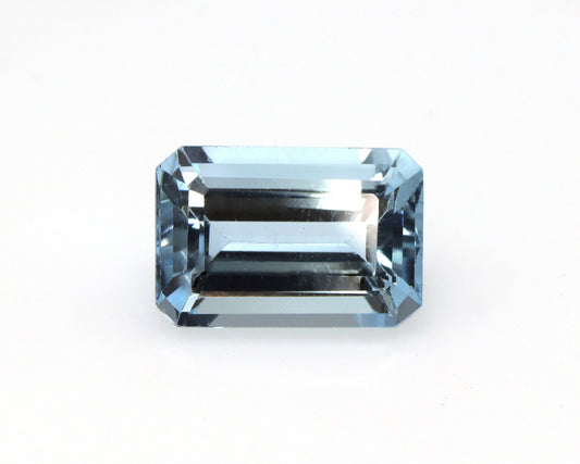 2.6 Cts EMERALD CUT Aquamarine, AAA Quality, Ring Size Emerald Cut For Engagement Ring, Fine Blue Aquamarine, Wedding Ring, Necklace