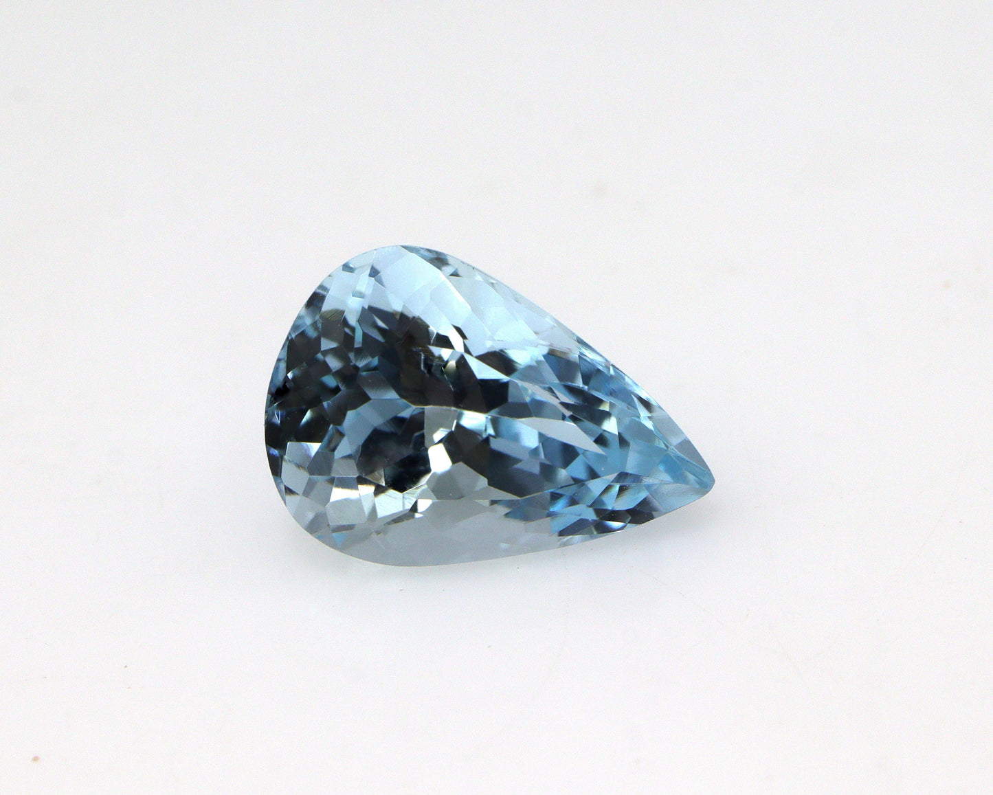 AAA Natural Aquamarine 3.2 Ct Pear Cut Gemstone | Loupe Clean Blue Aquamarine | March Birthstone | Unheated Untreated Aquamarine for Ring
