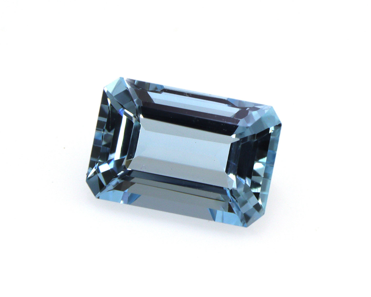 1.5 Ct Emerald Cut Aquamarine | AAA+ Blue Gemstone | Natural Unheated March Birthstone | Fine Jewelry Gem | Engagement Ring Stone