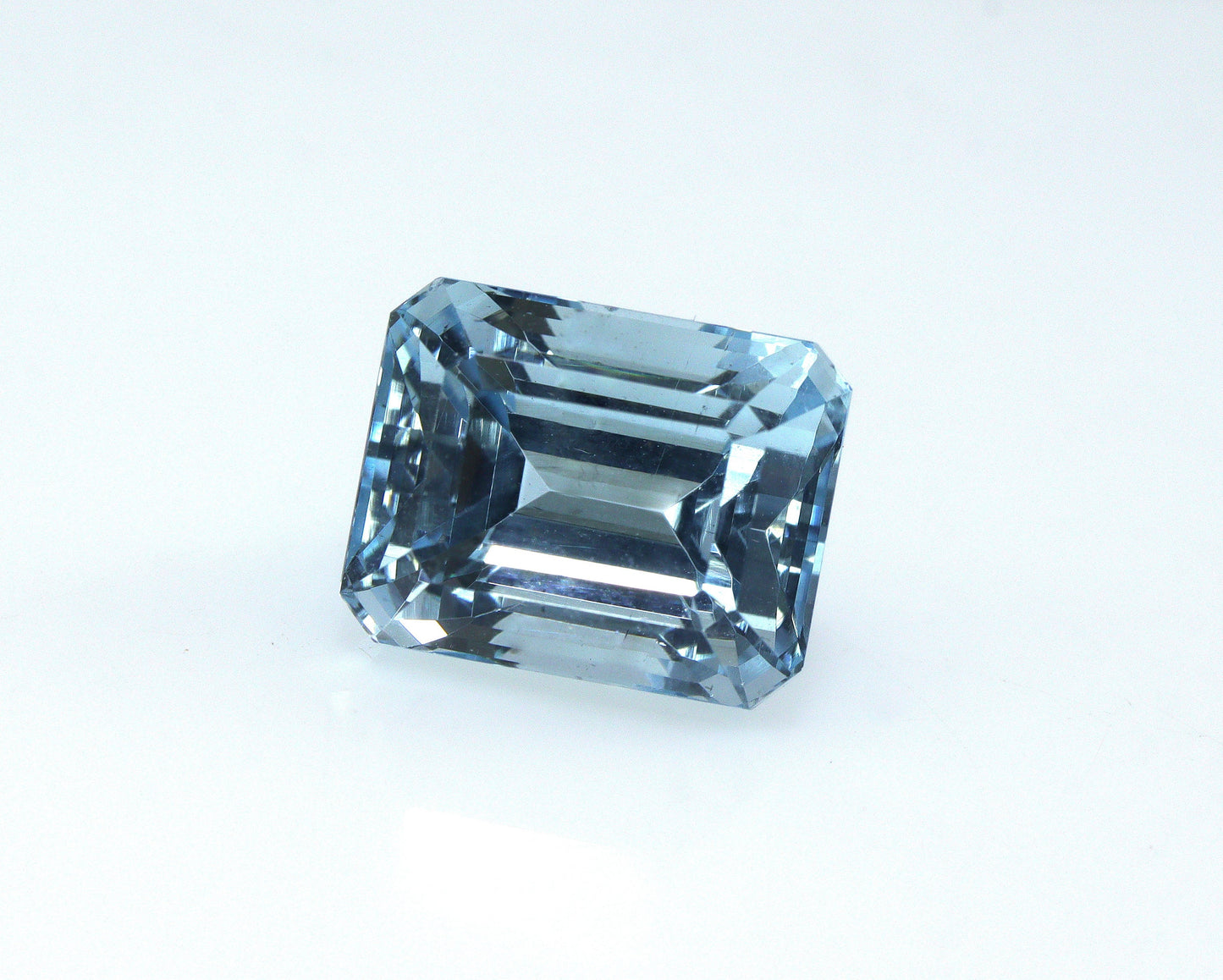 4.4 Ct Natural Aquamarine Emerald Cut 10x8 mm | Top Blue Loose Gemstone for Ring, Statement Jewelry