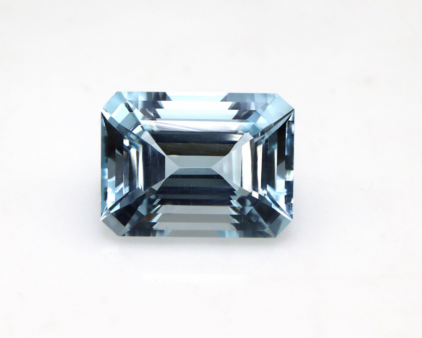 Natural Aquamarine Emerald Cut Gemstone, 8.1 Ct March Birthstone, Custom Made Fine Jewelry, Engagement Ring Stone, 14x10.5x8.2 mm, Big Gem