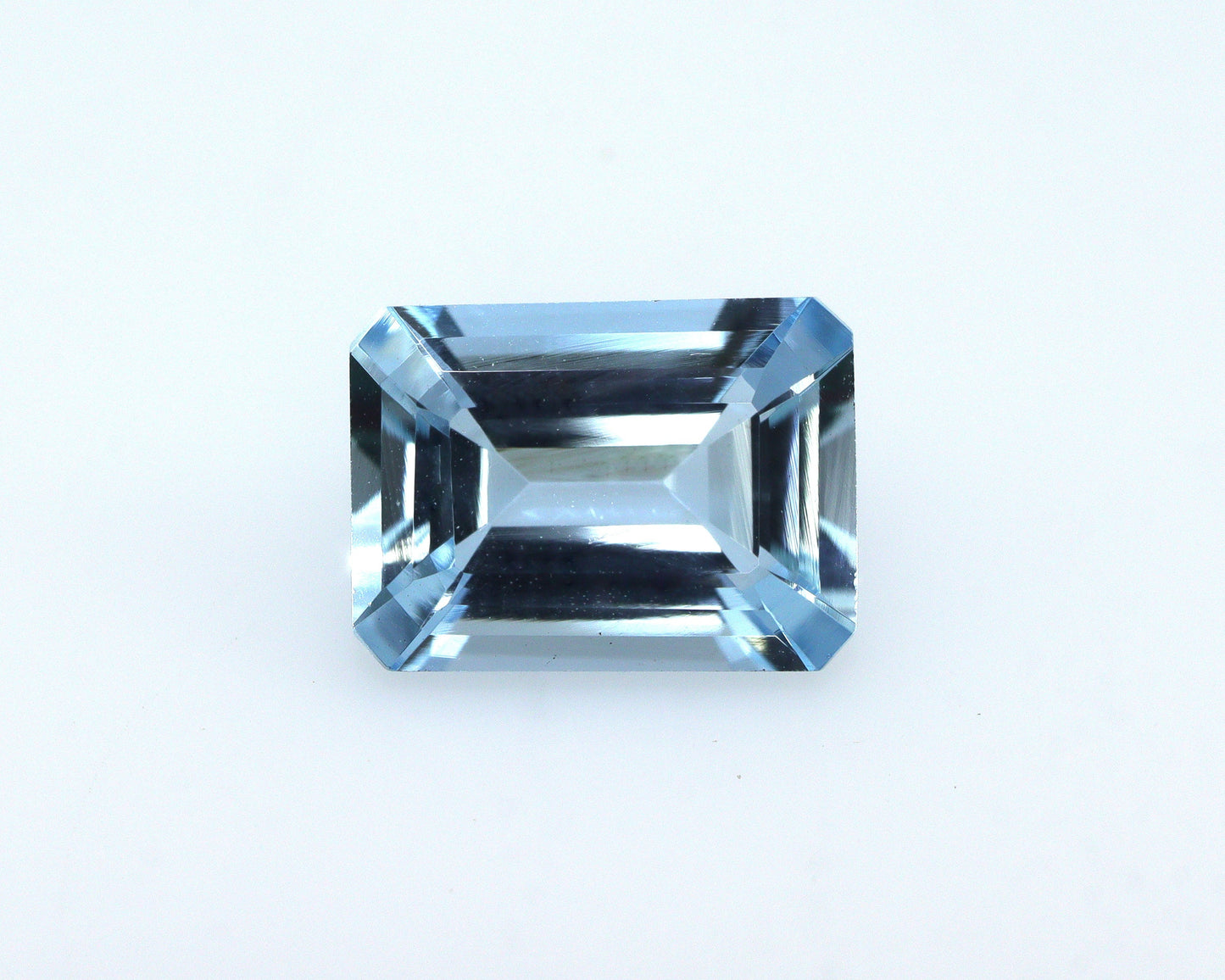 1.4ct Emerald Cut Aquamarine | AAA Natural Blue Gemstone | Eye Clean Aquamarine for Ring | 8.3x6mm Custom Jewelry Stone, Custom Ring Stone