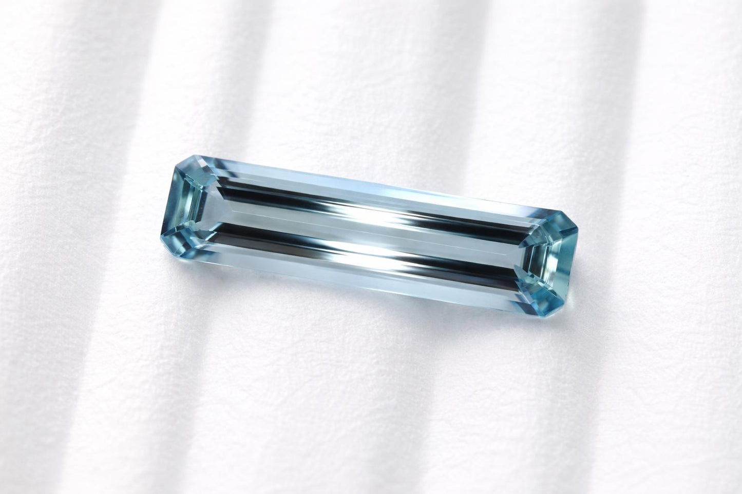 SUPER FINE! 3.2 Ct Natural Aquamarine Long Baguette, Elongated Skinny Baguette Cut, High Grade Blue Aquamarine, March Birthstone Gem