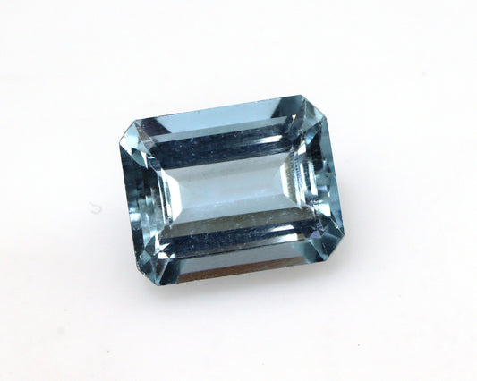 10x8 mm Emerald Cut Natural Aquamarine, 3.25 cts, Perfect Size Aquamarine, Good Quality Octagon, Emerald Cut Pendant, Aquamarine Ring