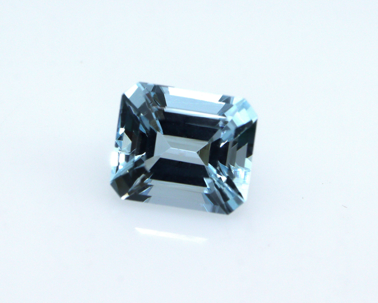 1.15 Ct Natural Aquamarine Emerald Cut, 6.6x5.7 mm Medium Blue Gemstone, AAA Eye Clean Aquamarine for Engagement Ring, March Birthstone