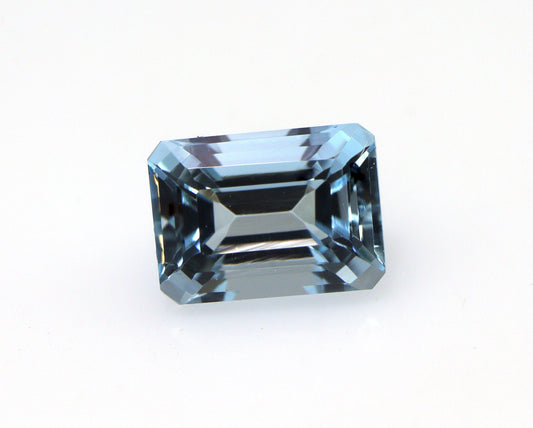 Natural Aquamarine Emerald Cut 7x5 mm, Medium Blue AAA Gemstone, Loose Aquamarine for Necklace or Ring, March Birthstone Stone